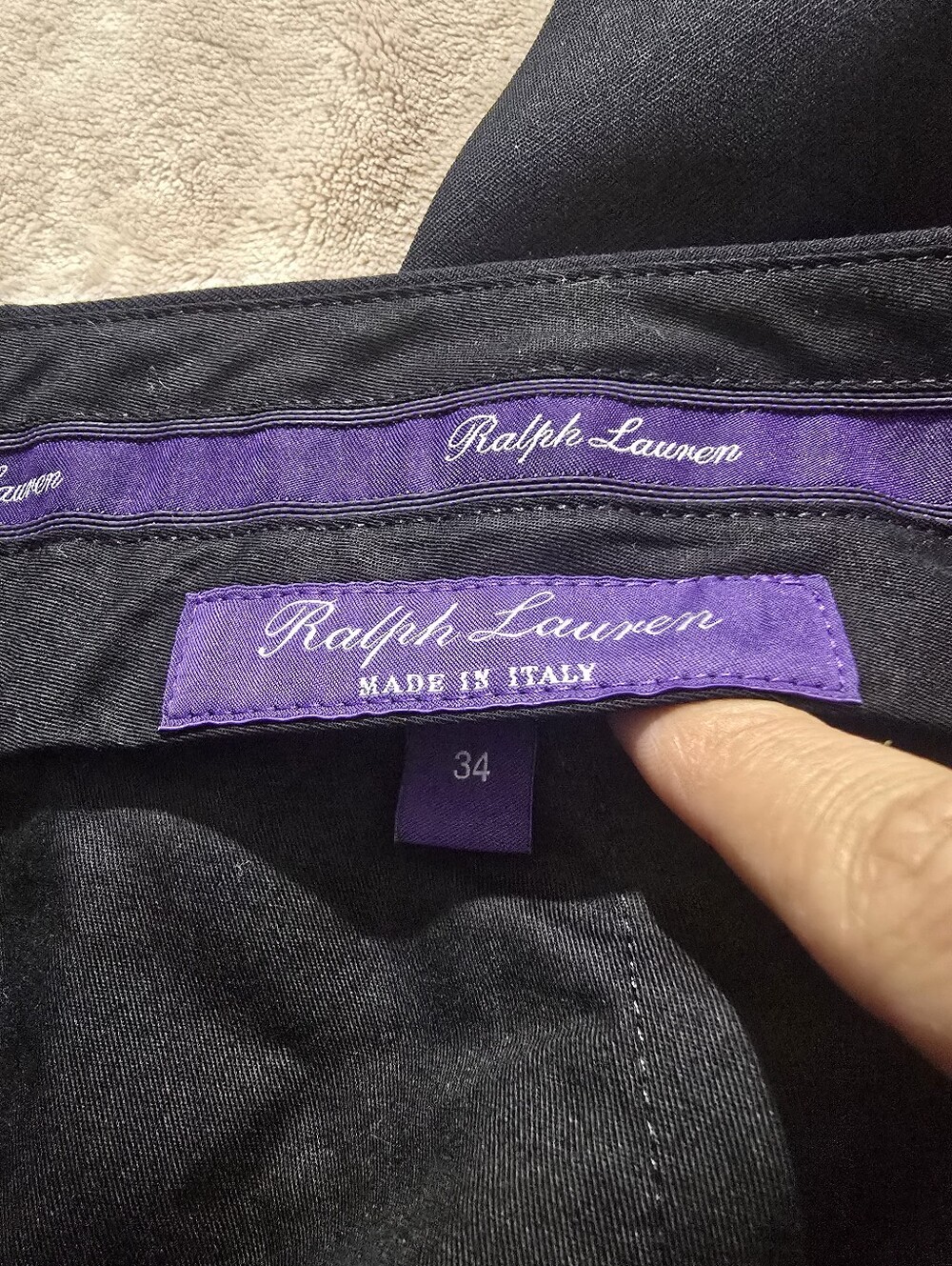 Ralph Lauren Purple Label Gregory Hand-Tailored Wool Suit Trouser Pants Size 34 - Picture 3 of 8